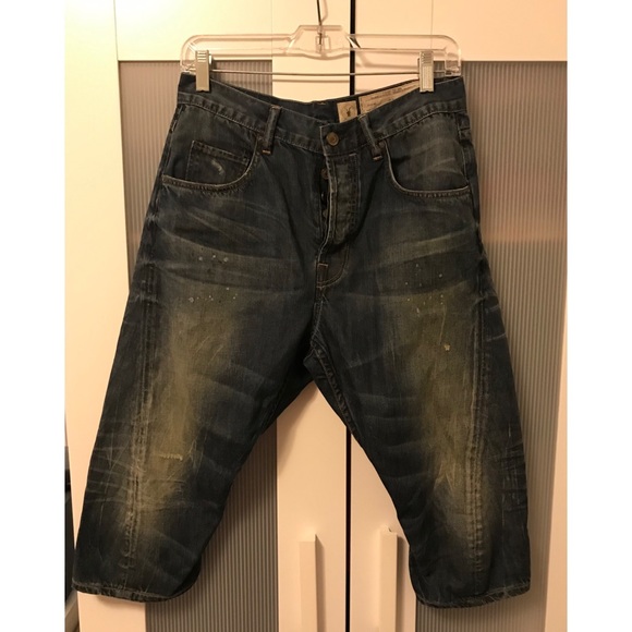 All Saints Distressed High Waist Capri Denim Jeans - Picture 5 of 8